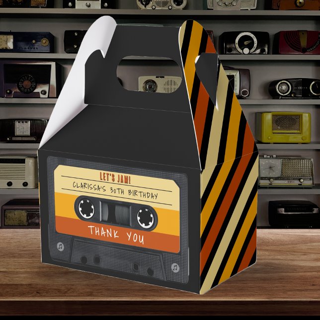 Ballotins Cassette Bande rose Retro Anniversaire (Créateur téléchargé)