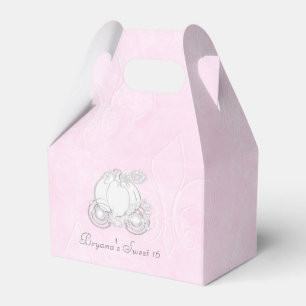 Ballotins Cendrillon Argent Carriage Pink Party Favoriser le