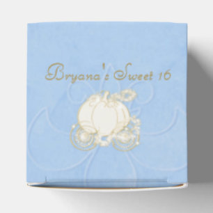 Ballotins Cendrillon Gold Carriage Blue Party Favoriser les 