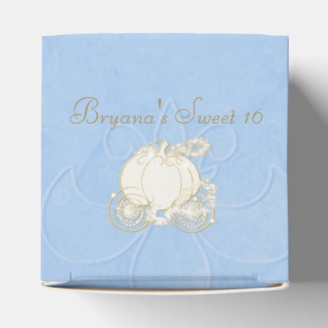 Ballotins Cendrillon Gold Carriage Blue Party Favoriser les  (Haut)