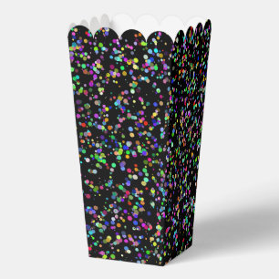 Ballotins Cercles colorés bulles sur motif unique noir