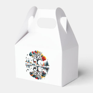 Ballotins Cerf majestueux dans la forêt hivernale enneigée