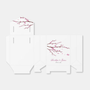 Ballotins Cerise Fleur Mariage Favor Box Tente