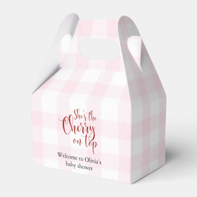 Ballotins Cerise sur le Baby shower supérieur (Verso)