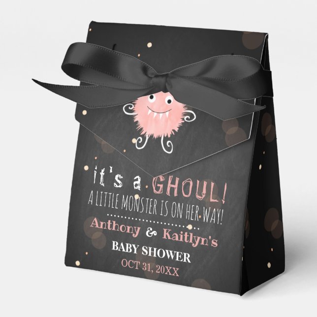 Ballotins C'est A Ghoul ! Baby shower d'Halloween de Little  (Verso)