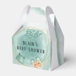Ballotins C'est un garçon dans le Baby shower vert Mint
