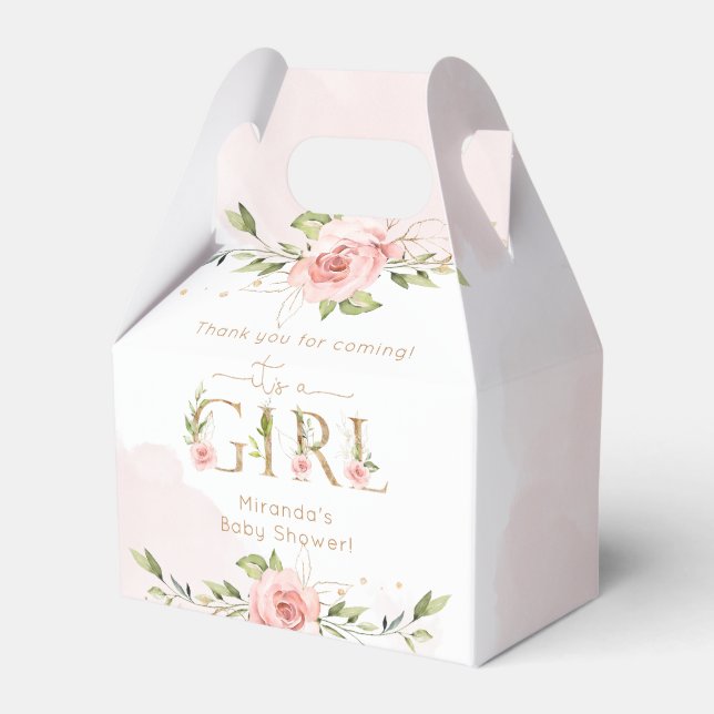 Ballotins C'est un Merci de baby shower fleuri (Verso)