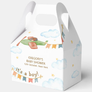 Ballotins C'est un ours avion ciel Baby Shower garçon