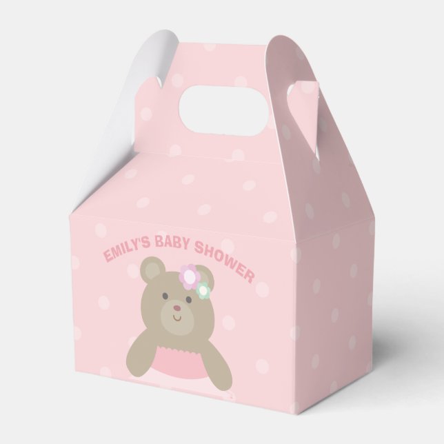 Ballotins C'est une fille mignonne Bear Cub Élégant Baby sho (Verso)
