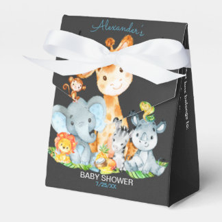 Ballotins Chalkboard Aquarelle Jungle Animaux Baby shower