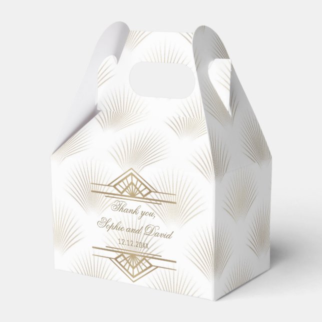 Ballotins Charmante Gold Great Gatsby Art Déco Mariage des a (Verso)