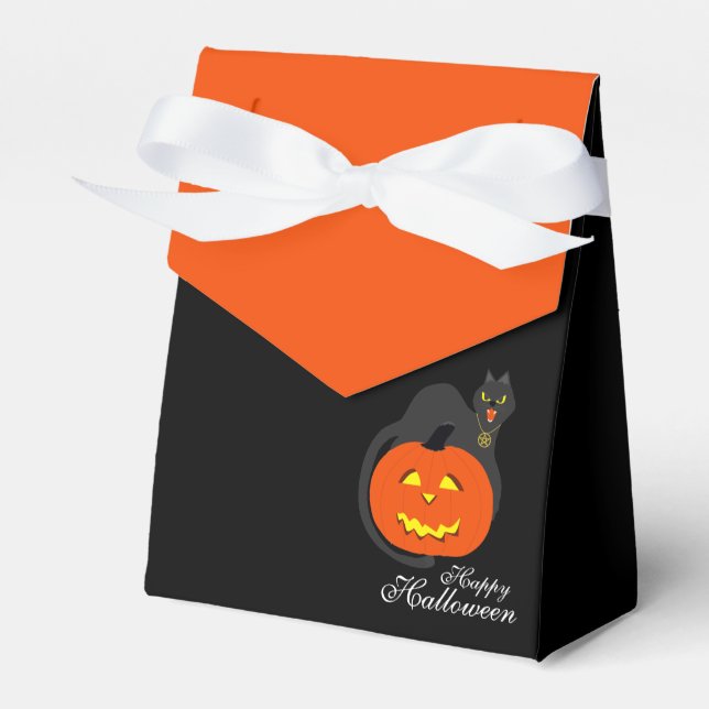 Ballotins Chat sur Citrouille, Halloween (Verso)