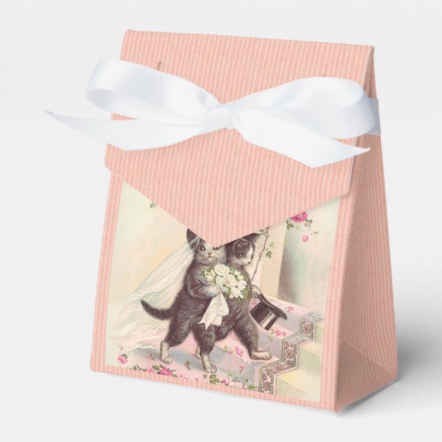 Ballotins Chats de mariage vintage (Verso)