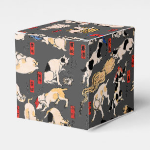 Ballotins Chats japonais Ukiyo-e Art drôle