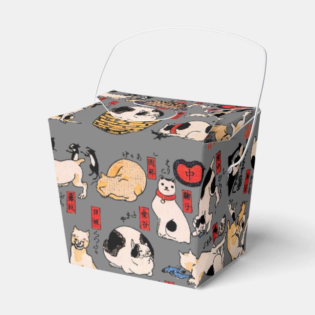 Ballotins chats japonais Ukiyo-e Funny kitty (Verso)