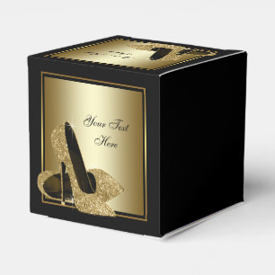 Ballotins Chaussure haute talon Parties scintillant noir et 
