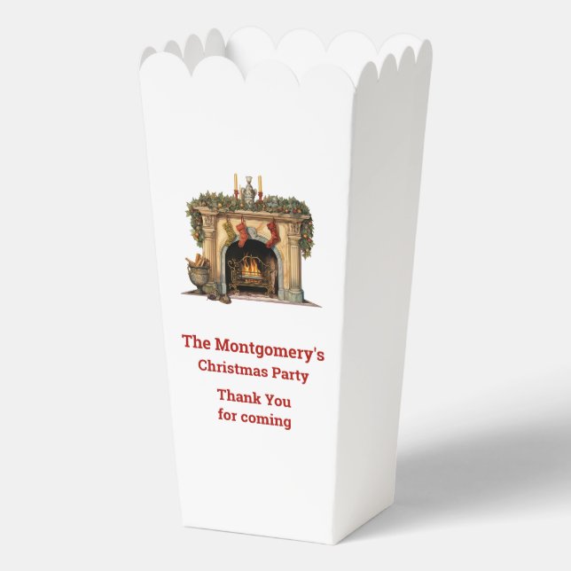 Ballotins Cheminée victorienne confortable Merci de Noël (Recto)