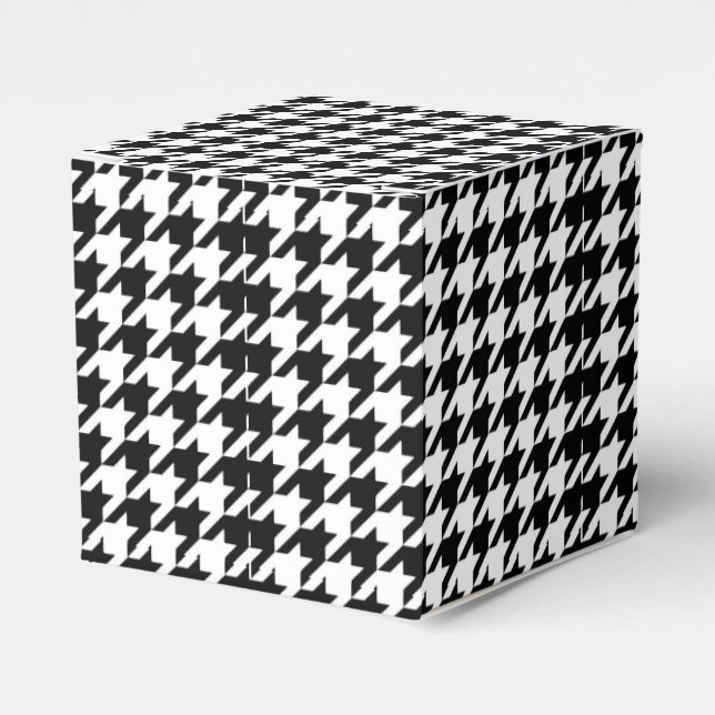 Ballotins Chèque de socle noir blanc classique (Verso)