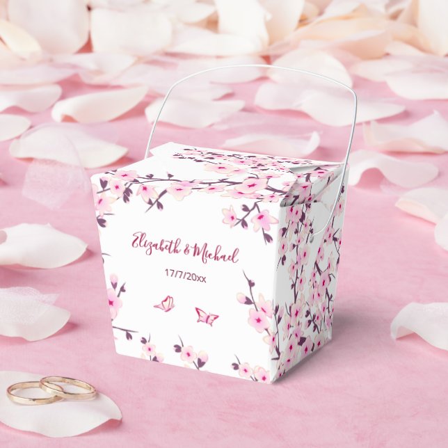 Ballotins Cherry Blossom Pink White Custom Wedding  (Mariage)