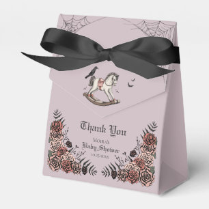 Ballotins Cheval à bascule gothique violet Baby Shower Hallo