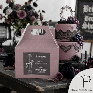 Ballotins Cheval de carrousel squelette mauve Fleur de Lis