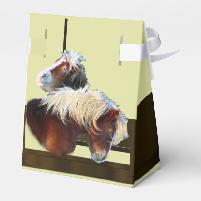 Ballotins Cheval et poney mariage équestre (Arrière)