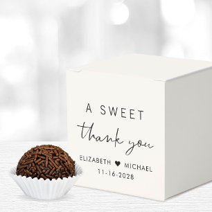 Ballotins Chic A Sweet Merci Mariage crème