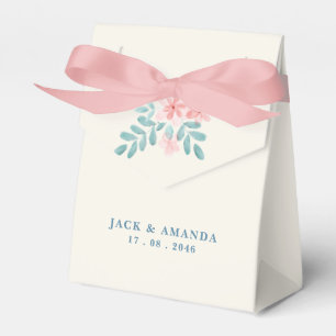 Ballotins Chic Aquarelle rose Floral Mariage boîte préférée