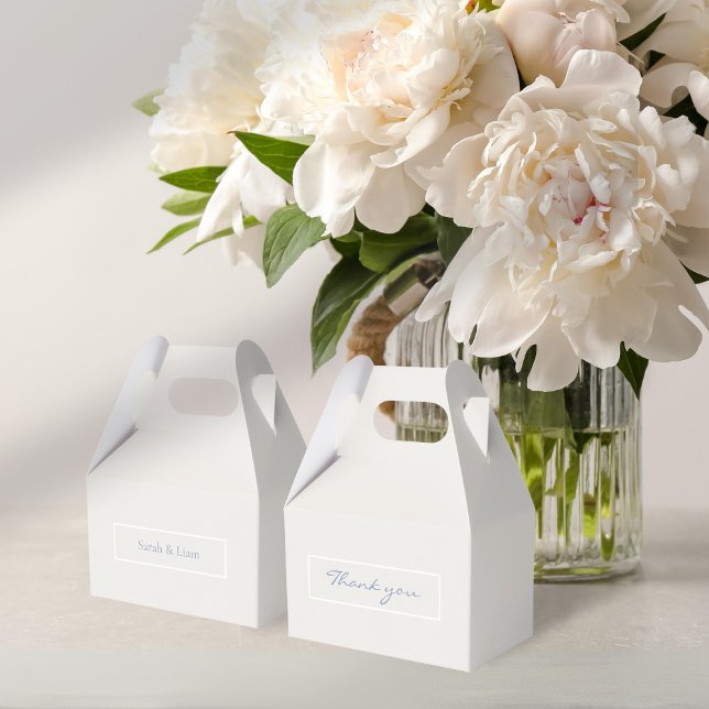 Ballotins Chic chic chic beige et bleu Mariage Floral (Créateur téléchargé)