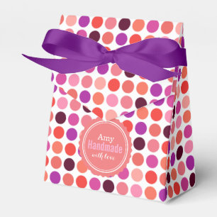 Ballotins Chic coloré motif pois monogramme