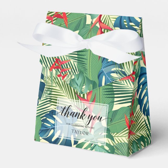 Ballotins Chic Fleurs Palms Monstera (Verso)