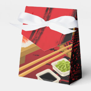 Ballotins Chic Moderne élégant Sushi noir & rouge