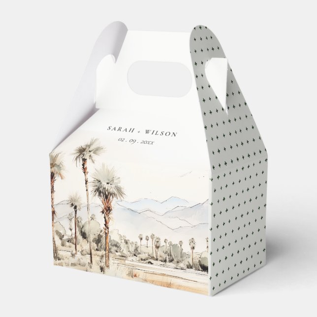 Ballotins Chic Palm Springs California Mariage paysager (Verso)
