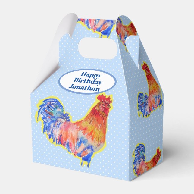 Ballotins Chicken Rooster Boys Anniversaire Nom personnalisa (Verso)