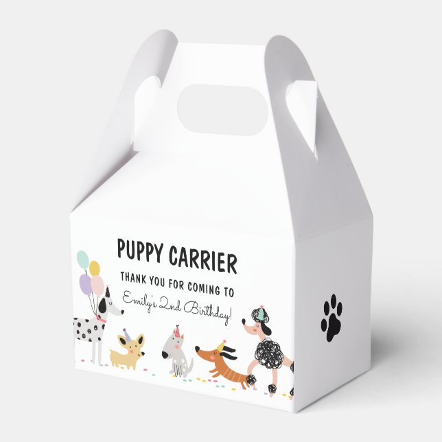 Ballotins Chien Anniversaire Chiot Pawty Animaux Chiot Trans (Verso)