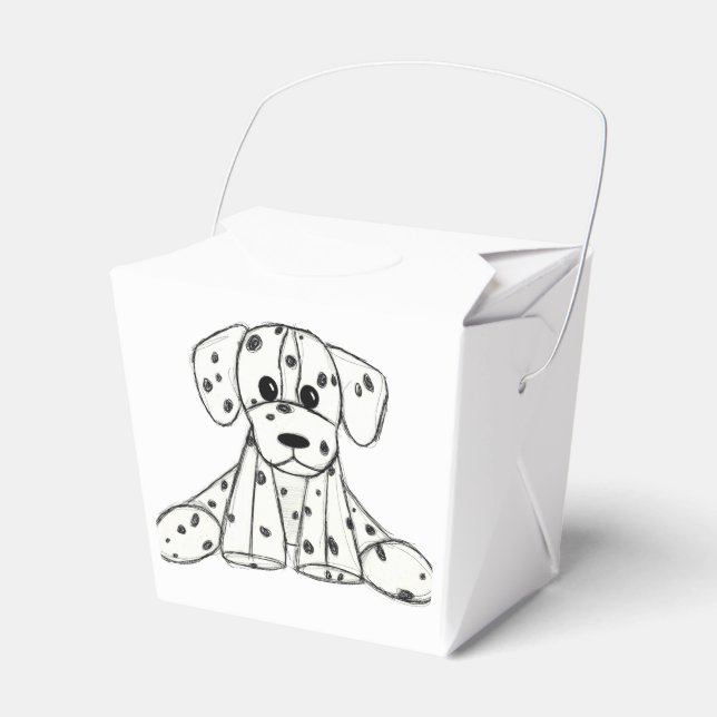 Ballotins Chien en dalmate dessin simple noir (Verso)