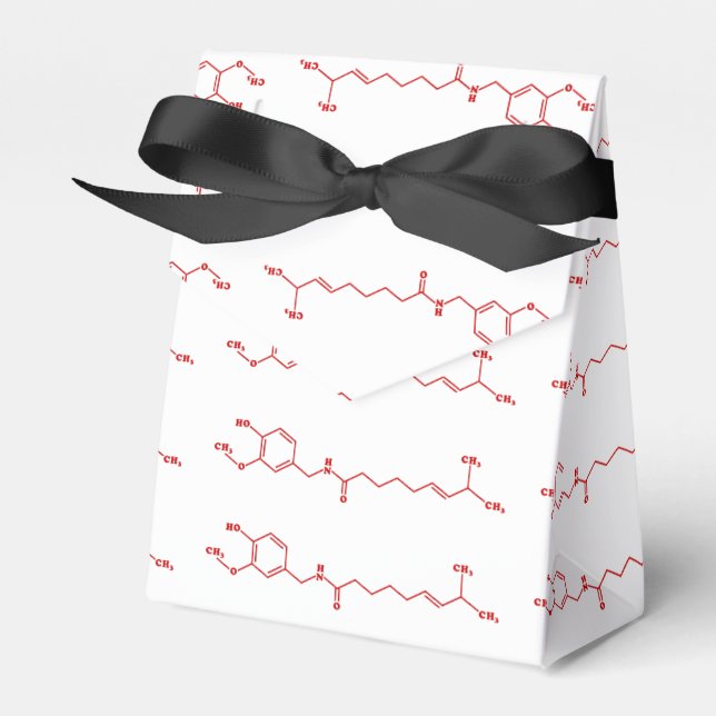 Ballotins Chili Capsaicin Formule chimique moléculaire (Verso)