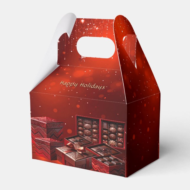 Ballotins Chocolate Candy Christmas Holiday Gift Box (Arrière)
