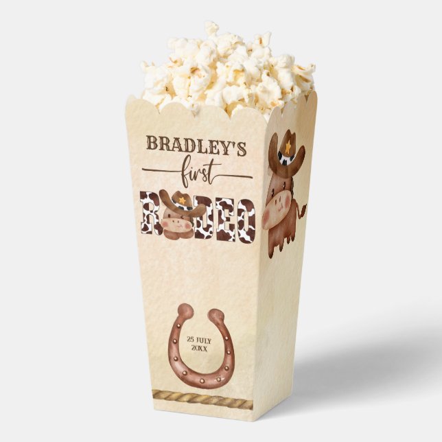 Ballotins Chou bébé premier rodéo petit cowboy anniversaire (Sauté)