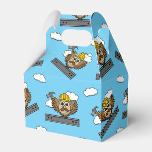 Ballotins Chouette ouvrière de construction mignonne avec de