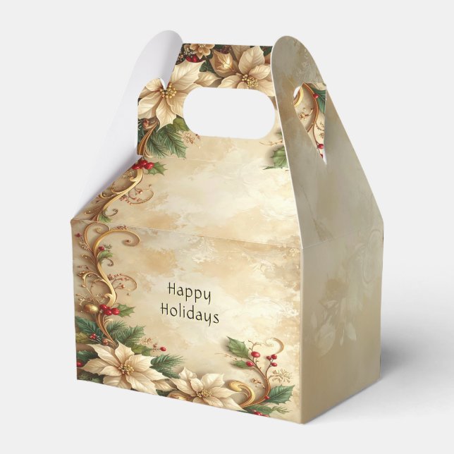 Ballotins Christmas Floral Holiday Gift Box (Arrière)