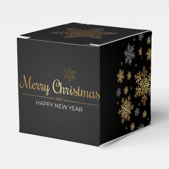 Ballotins Christmas Merry Christmas Favor Gift Box (Verso)
