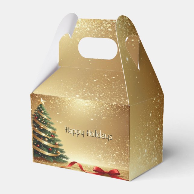 Ballotins Christmas Tree Ribbons Holiday Gift Box (Verso)
