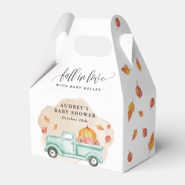 Ballotins Chute en amour Petit Citrouille Baby shower de cam (Verso)