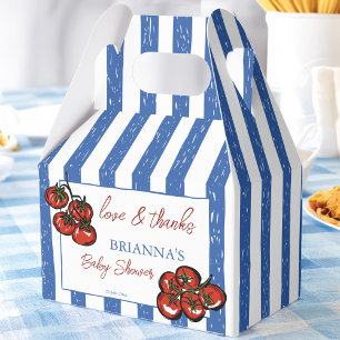 Ballotins Ciao bébé tomate Faveurs de douche de bébé italien