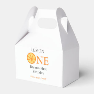 Ballotins Citron un heureux 1er anniversaire orange gris rét