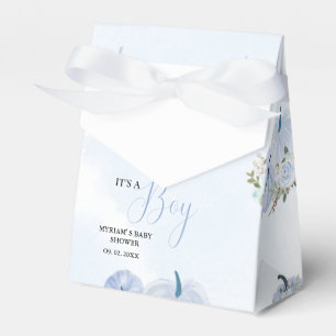 Ballotins Citrouille bleu automne Floral Boy Baby shower