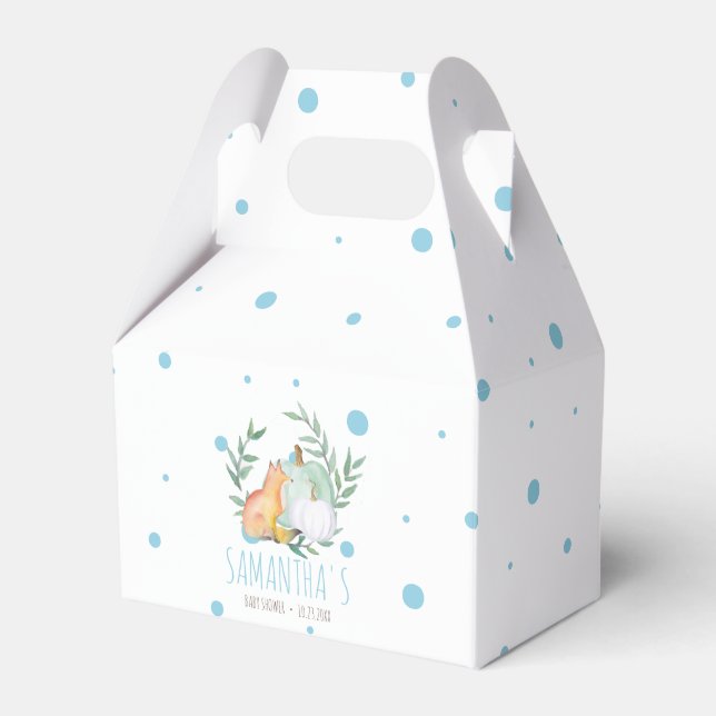 Ballotins Citrouille d'aquarelle ballotin Baby shower Automn (Verso)