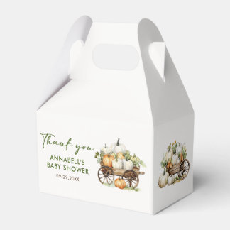 Ballotins Citrouille d'automne Baby shower tournesol Merci