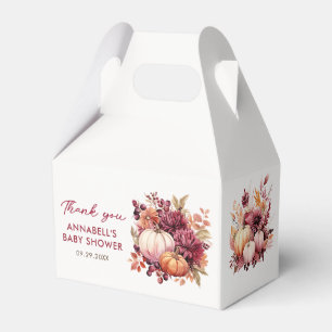 Ballotins Citrouille d'automne Baby shower tournesol Merci